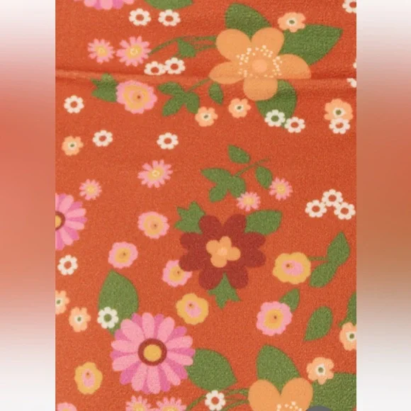 NWT Spell Pomelia Ring Scoop/Ring Pant Bikini in Retro Size XXS Orange Floral - Picture 4 of 16
